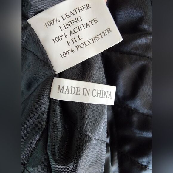 Amadeo Black and Brown Leather Bomber Jacket - Picture 9 of 10